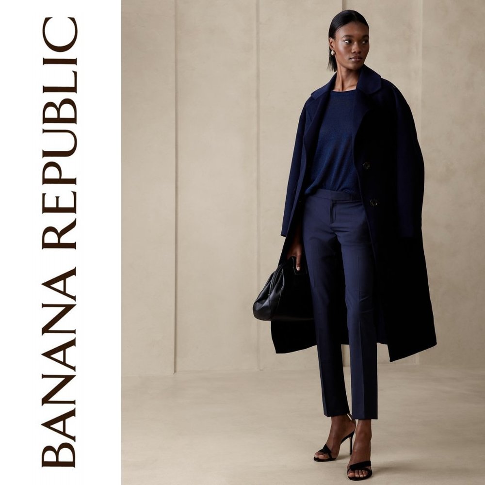 NWT BANANA REPUBLIC RYAN ITALIAN WOOL TROUSERS